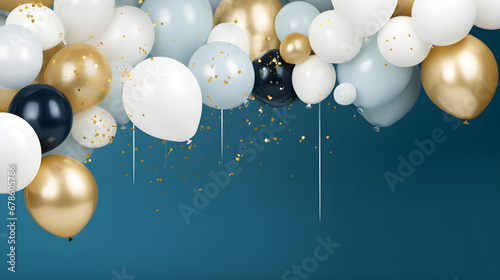 Wallpaper Mural Festive background with balloons for the holiday Torontodigital.ca