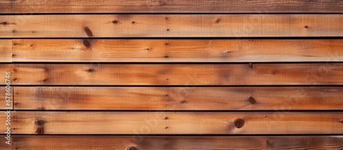 Wooden fence panels in close up view