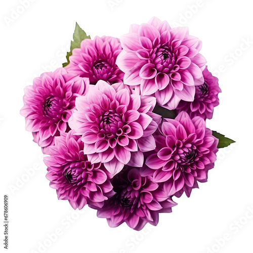 Beautiful purple dahlia bouquet