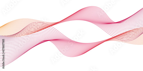 Abstract pattern lines waves. Background lines wave abstract stripe design. White background, mesh abstract, vector soft blend color background . 