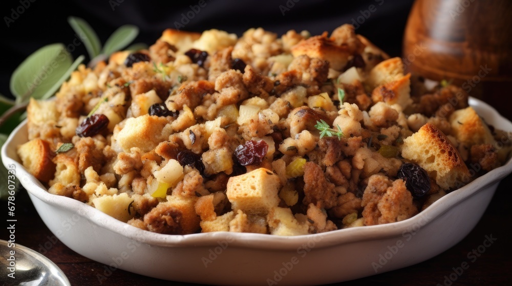 Homemade sausage stuffing with pork as it was done in the old days. Homemade sausage stuffing with pork as it was done in the old days.