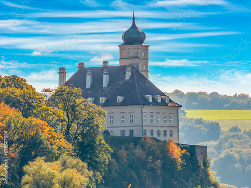 Schonbuhel castle in Wachau valley on Danube river  Austria