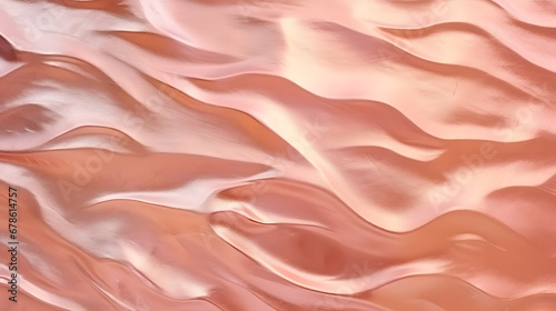 Rose gold foil paper decorative texture background for artwork. Generative Ai.