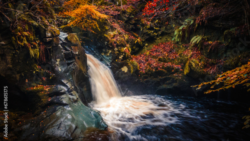 Waterfall. Falls of Acharn. Scotland photo