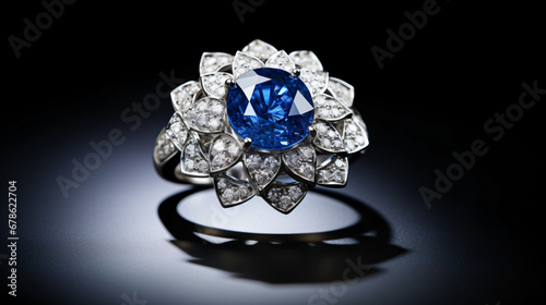 A blue sapphire