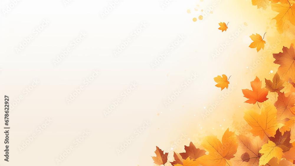 autumn background with blank space