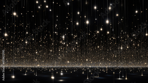 thousands of dots of lights on a black background