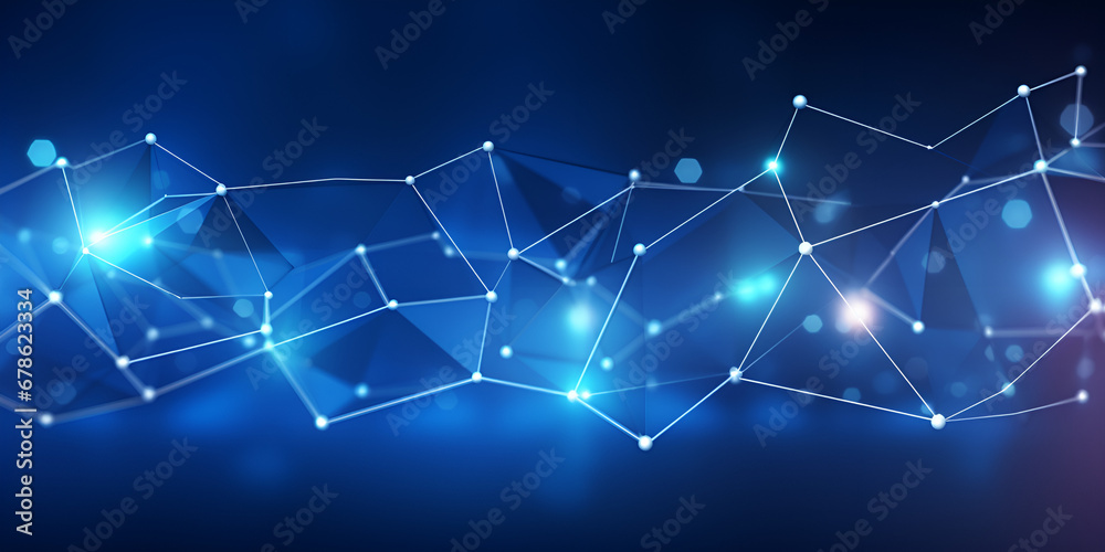 3d network connections with plexus design background .Abstract Networking: Dynamic Plexus Background