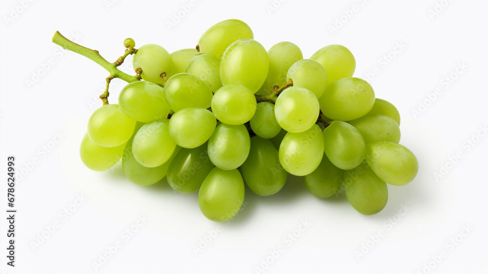 grapes with green grape leaves isolated on white background grapes with green grape leaves isolated on white background