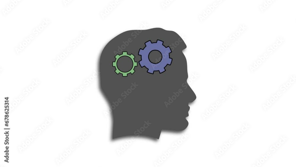 brain work. idea formation. from thought to idea. 4K video illustration. brain work. idea formation. from thought to idea. 4K video illustration.