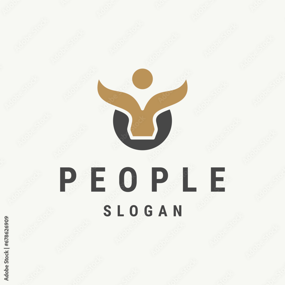 People logo template vector illustration design People logo template vector illustration design
