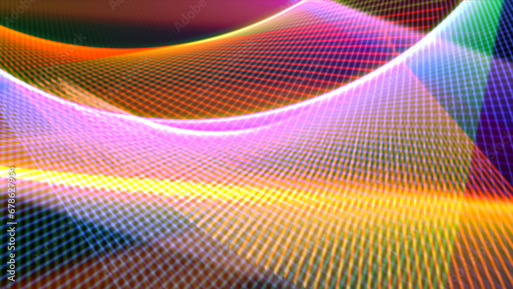 Fototapeta premium colorful lines of abstract background, 3D rendering