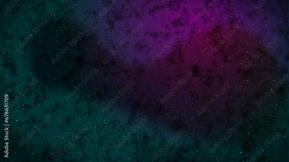 Fototapeta premium Nebula and stars in night sky