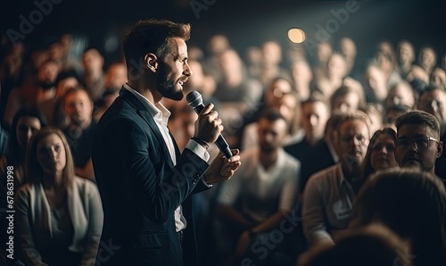 The Captivating Speaker With an Eager Audience photo
