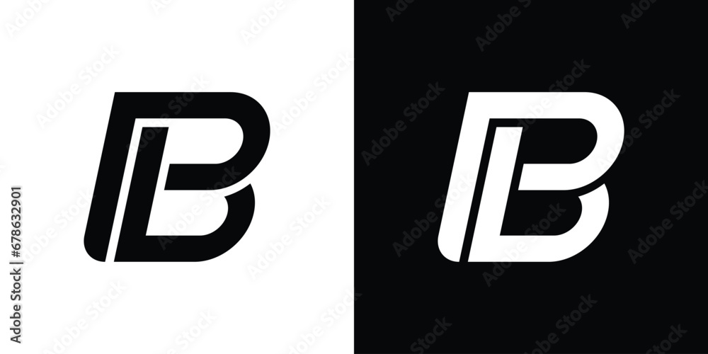 letter b monogram vector logo design letter b monogram vector logo design