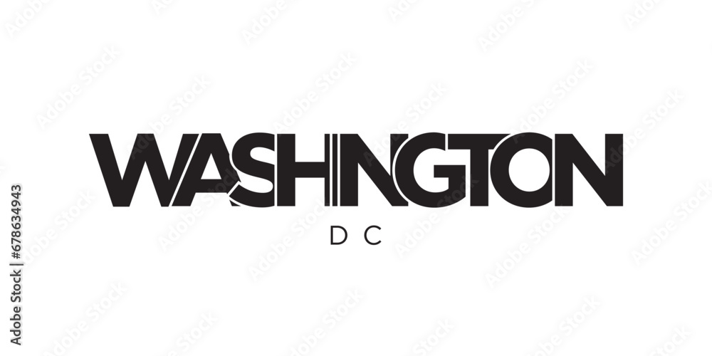 Washington, DC, USA typography slogan design. America logo with graphic city lettering for print and web. Washington, DC, USA typography slogan design. America logo with graphic city lettering for print and web.