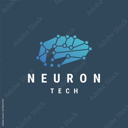 neuron logo vector icon illustration