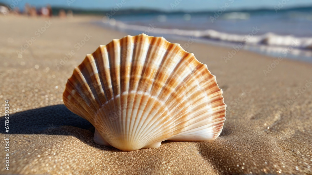 seashell on the beach seashell on the beach