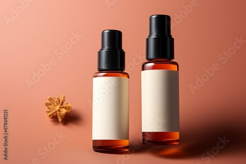 Photorealistic Bottle Mock Up for Product Presentation Showcasing Design Variations and Details