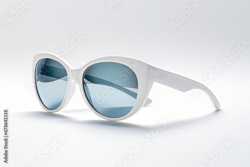 Blank Product Photo White Sunglasses Mockup