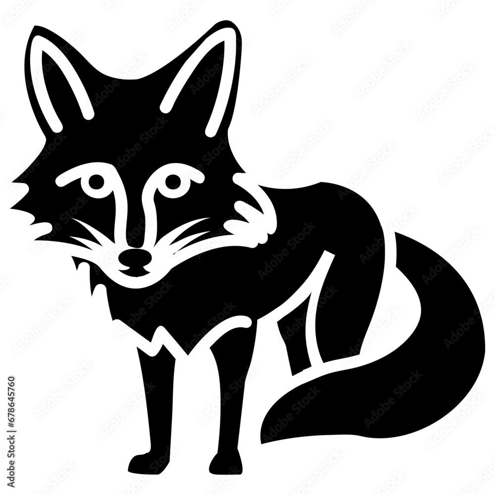 fox vector icon