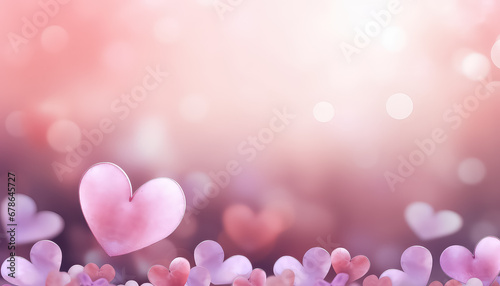 Pink hearts, background for valentine's day