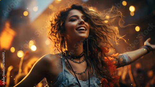 Girl performing dance.