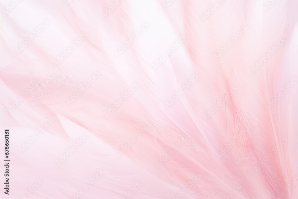 Beautiful Fluffy Pink Feather Abstract Feather Background