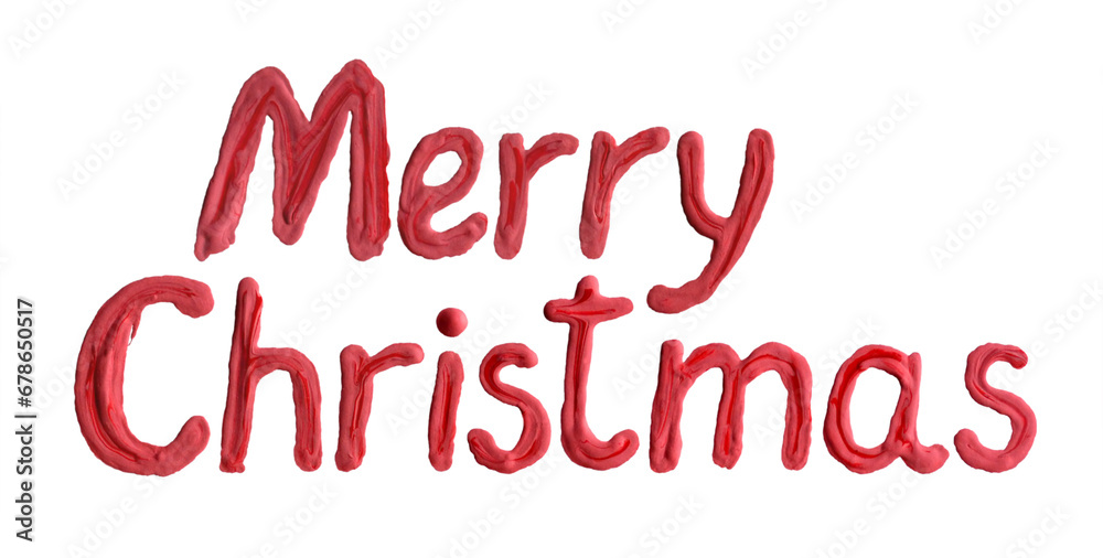 Hand drawing Merry Christmas funny red text on white. Painting acrylic, oil paint or gouache matte simple doodle letters text. Brush stroke impasto kid style texture for cards, banners and background Hand drawing Merry Christmas funny red text on white. Painting acrylic, oil paint or gouache matte simple doodle letters text. Brush stroke impasto kid style texture for cards, banners and background