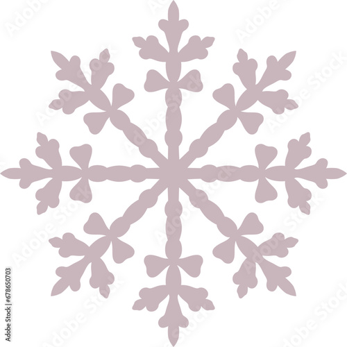  Schneeflocke Malve mit transparentem Hintergrund 