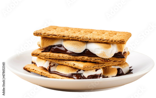 Classic American S'mores On Transparent Background
