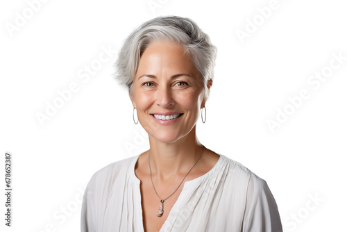 portrait of woman with healthy and smooth skin - rejuvenation and skincare concept
