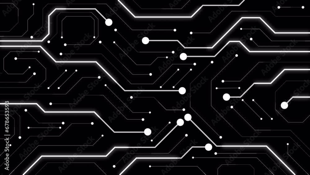 Abstract digital dot line particle data background connecting technology concept.