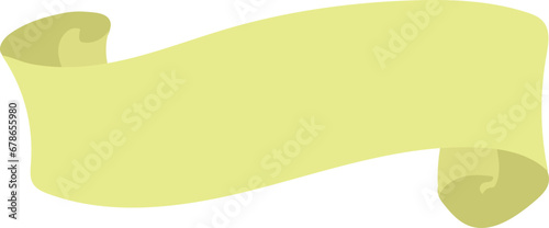 Ribbon banner illustration