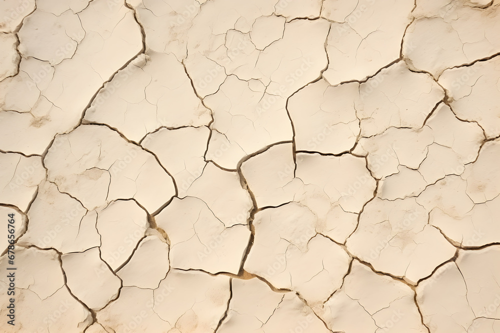 Cracked ground surface due to drought. AI generative Cracked ground surface due to drought. AI generative