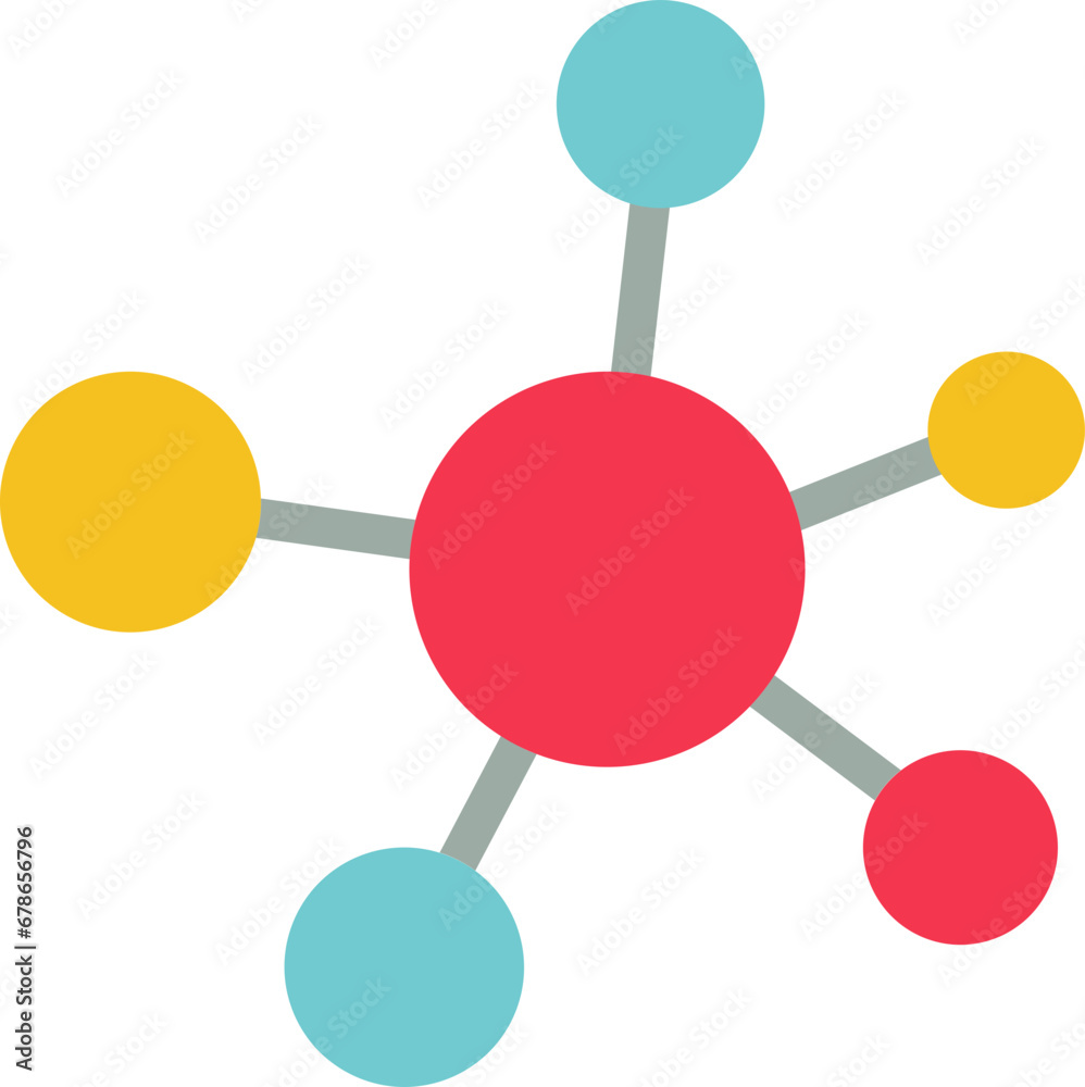 Molecule symbol illustration Molecule symbol illustration