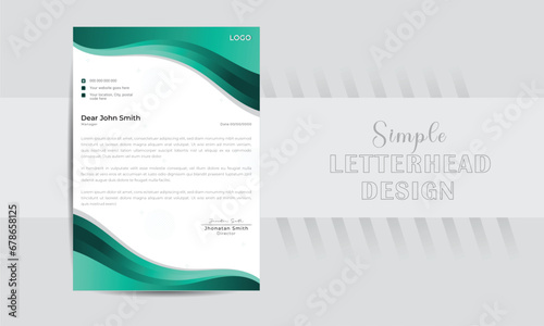 Creative Letterhead Design Modern Business Letterhead Design Template.