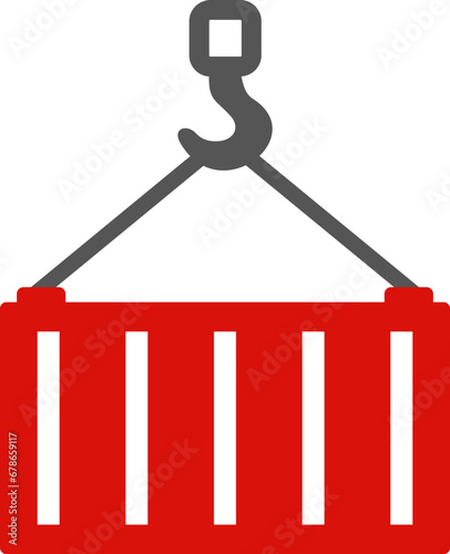 Container crane illustration