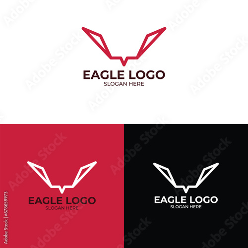 Eagle eye logo. suitable for companies in the field of nature or symbolizing courage