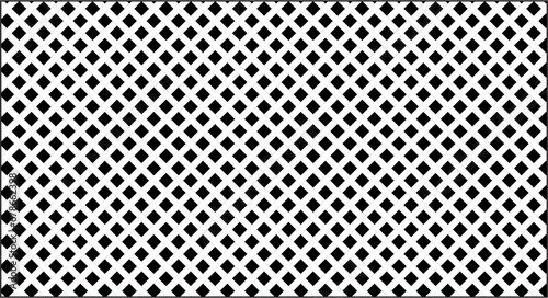 Weave seamless pattern. Repeating black woven basket isolated on white background. Repeated diagonal woven for design prints. Repeat basketweave structure. Geometric lattice. Vector photo
