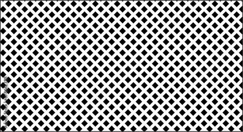 Weave seamless pattern. Repeating black woven basket isolated on white background. Repeated diagonal woven for design prints. Repeat basketweave structure. Geometric lattice. Vector