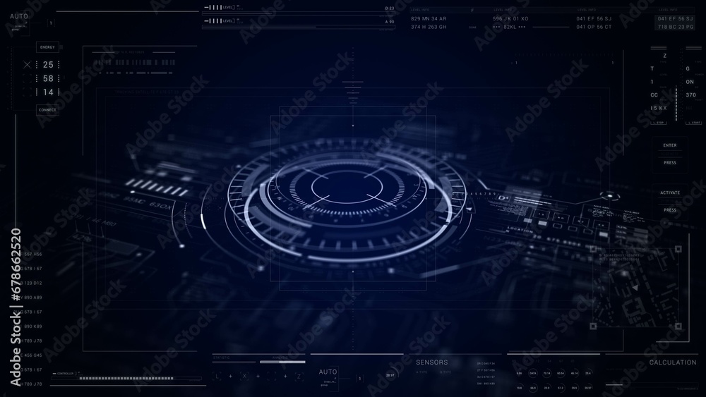 Circle UI HUD technological infographic elements.HUD 2GFX Technology Sci Fi.Blue Circle UI HUD technological infographic elements.HUD 2GFX Technology Sci Fi.Blue