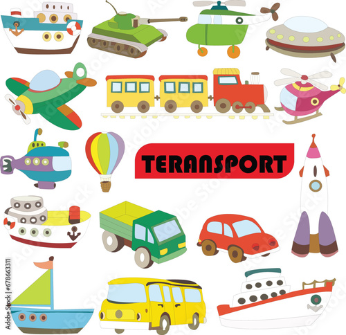 set of transport icons © M CECE NUMAN