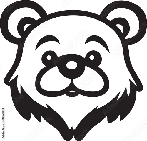 Black and white panda bear