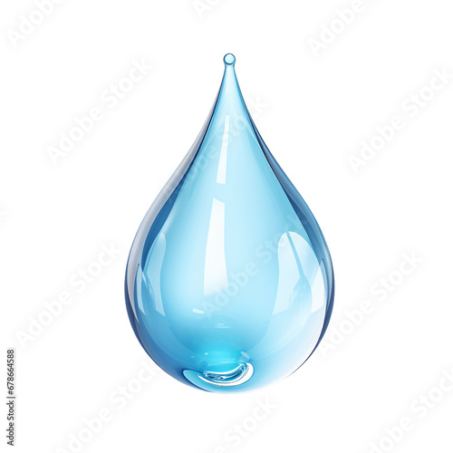 Wallpaper Mural Natural water drop isolated on transparent png background. Clipping path. Torontodigital.ca