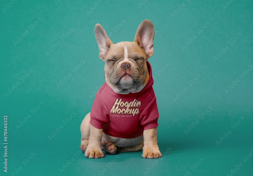 Dog Hoodie Mockup Stock Template | Adobe Stock