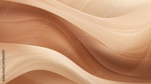 Abstract background with smooth lines in beige colors