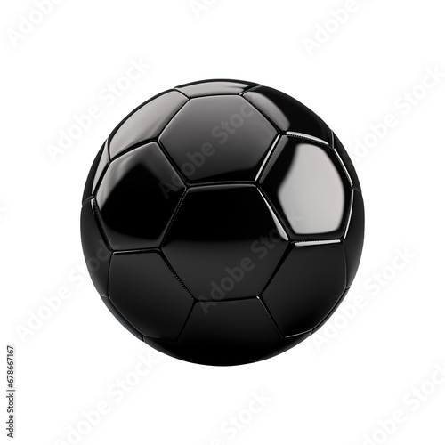 black soccer ball isolated on transparent background Remove png  Clipping Path