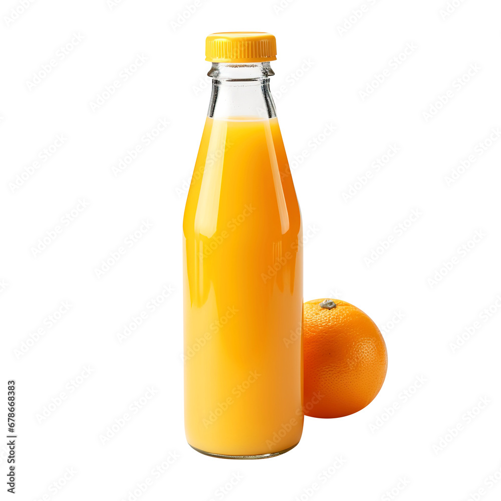 bottle of orange juice and fruit isolated on transparent background Remove png, Clipping Path bottle of orange juice and fruit isolated on transparent background Remove png, Clipping Path