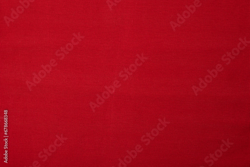 Texture of red fabric surface